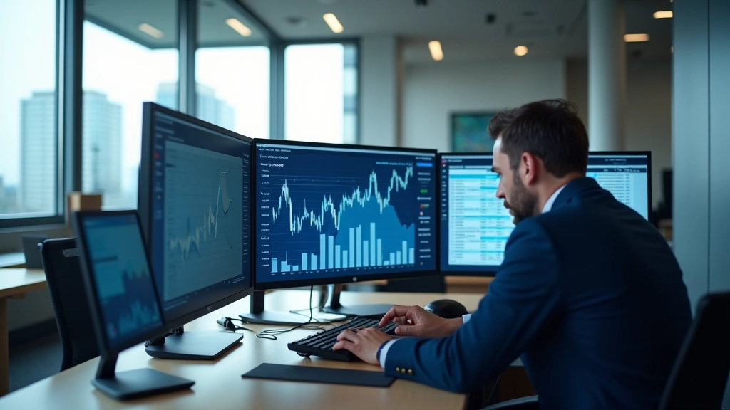 Espace de travail dédié à l'analyse du marché immobilier